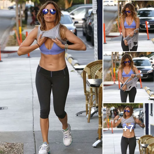 “Jennifer Lopez Shows Off Toned Midsection During Gym Session Before Stepping Out in Stylish White Outfit for Evening Outing”