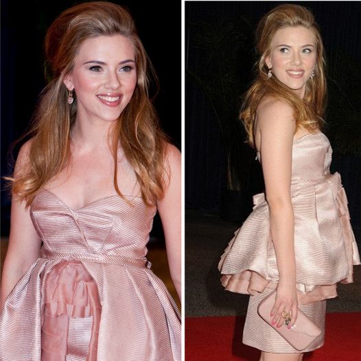“Enchanting Elegance: Scarlett Johansson Dazzles in Satin Couture”